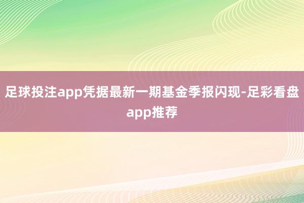 足球投注app凭据最新一期基金季报闪现-足彩看盘app推荐