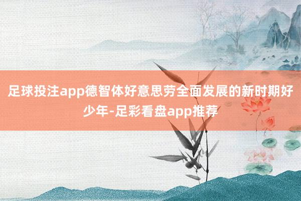 足球投注app德智体好意思劳全面发展的新时期好少年-足彩看盘app推荐