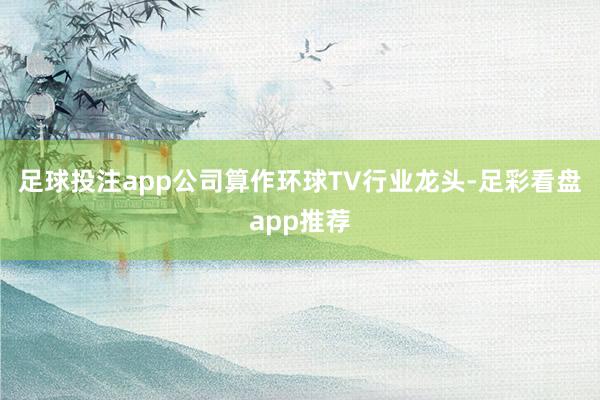 足球投注app公司算作环球TV行业龙头-足彩看盘app推荐