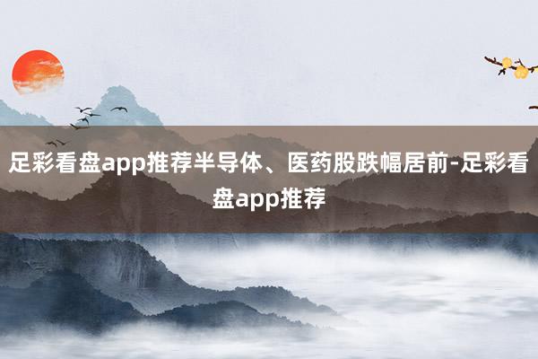 足彩看盘app推荐半导体、医药股跌幅居前-足彩看盘app推荐