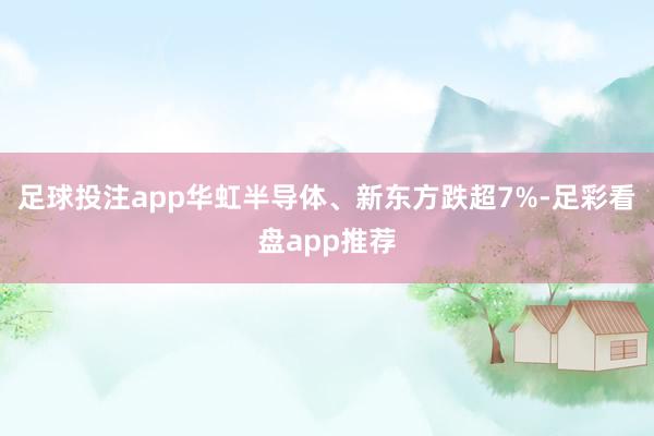 足球投注app华虹半导体、新东方跌超7%-足彩看盘app推荐