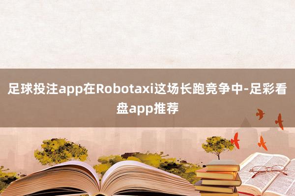 足球投注app在Robotaxi这场长跑竞争中-足彩看盘app推荐